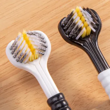 XIAONIULIXIANJI Adults Three-Sided Soft Bristle Premium Toothbrush Single 2-Pack Spiral Bristles