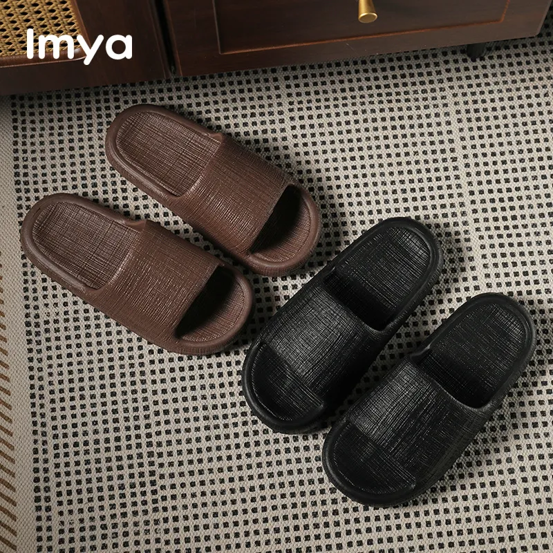 Lymia EVA Slippers Slip Resistant Squashy And Bouncy Feeling Home Slippers Home Bathroom Bathing Slide Slipper Summer-4