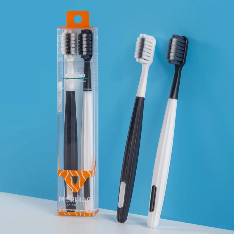 XIAONIULIXIANJI Toothbrush Adults Soft Bristles Wholesale 2 Pcs Square Hole Dense Bristles-1