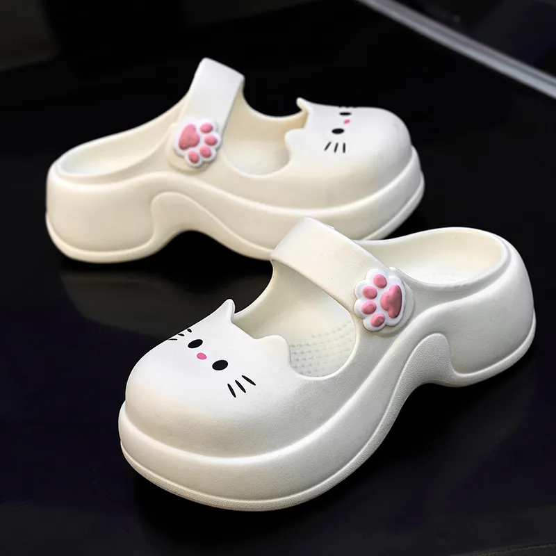Yu Pu EVA Cartoon Height Increasing Platform Summer Slip Resistant Home Slippers-3