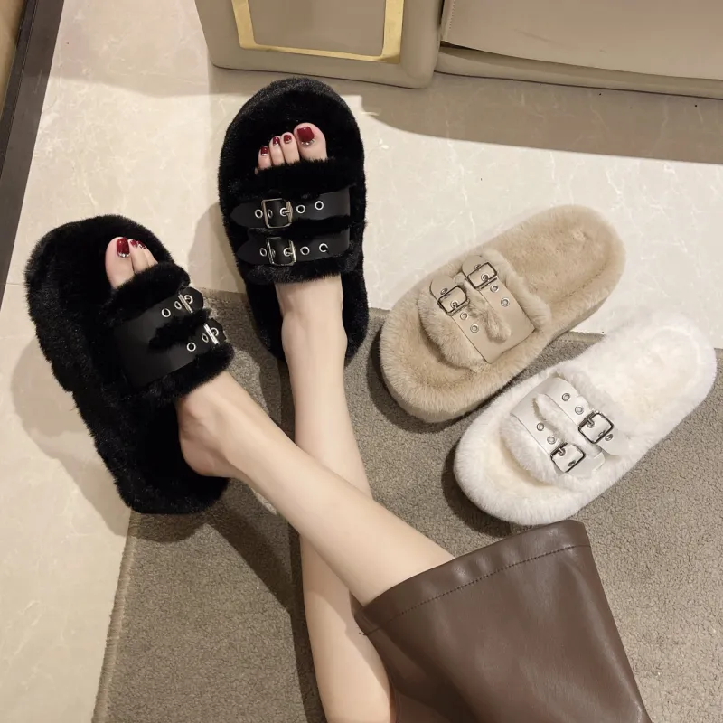 Pretty Tiffin Slide Slippers 7.5cm Unisex-5