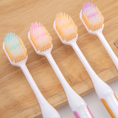XIAONIULIXIANJI 4 Pcs Set Of Card-Sucking High-Density Wide-Head Ultra-Soft Adults Toothbrush With Soft Bristles