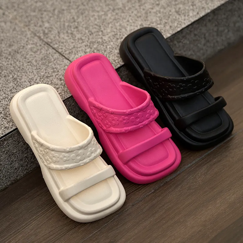 Lymia Summer Two Piece Fashion Trend Height Increasing Platform EVA Home Slippers Slip Resistant Beach-3