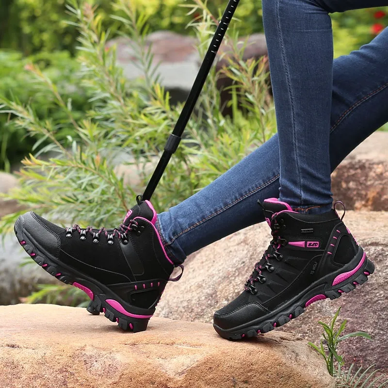 Scout Wolf Mid Top Athletic Shoes/Hiking & Trekking Shoes Unisex Black Red-7