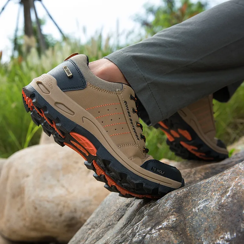 Scout Wolf Low Top Hiking Shoes Unisex Camel-5