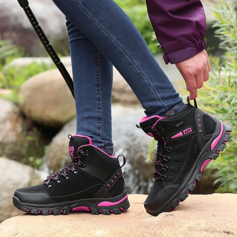 Scout Wolf Mid Top Athletic Shoes/Hiking & Trekking Shoes Unisex Black Red-10