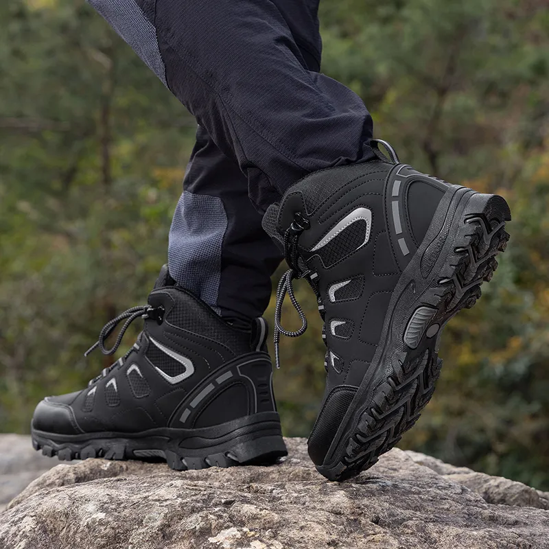 Scout Wolf Slip Resistant, Abrasion Resistant, Waterproof High Top Hiking Shoes Unisex-3