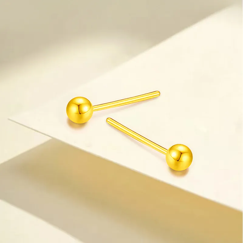 Mrs. Kra 18K Gold Stud Earrings Unisex-3