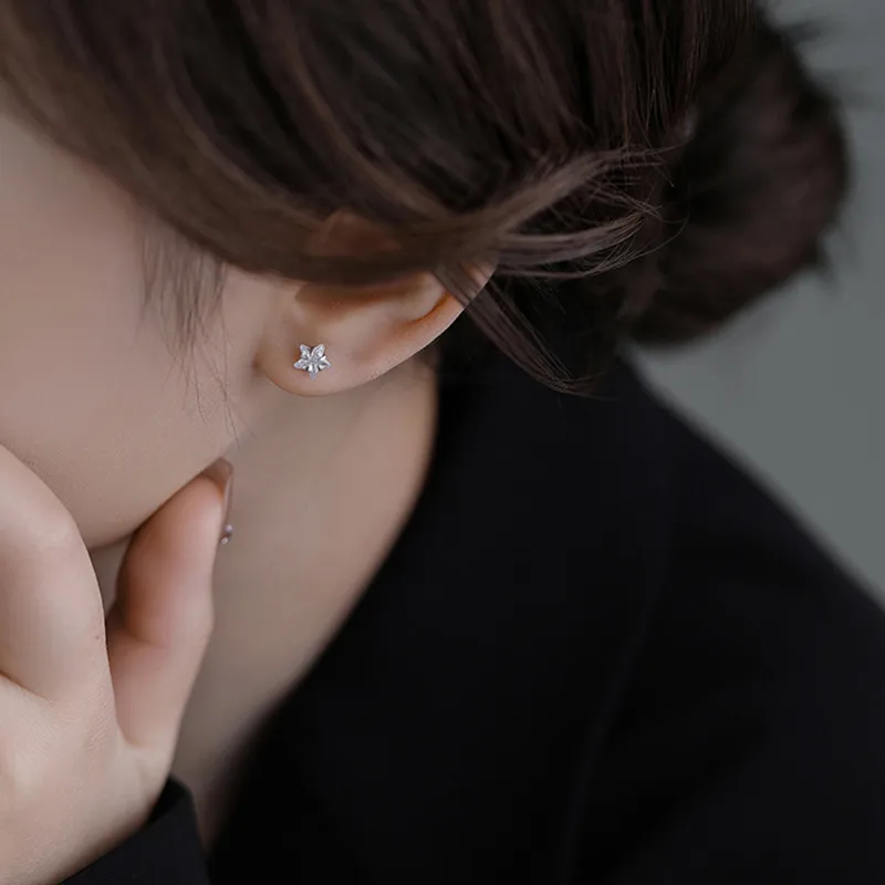 Mrs. Kra S925 Silver Stud Earrings Women's-3