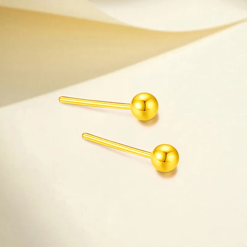 Mrs. Kra 18K Gold Stud Earrings Unisex-4