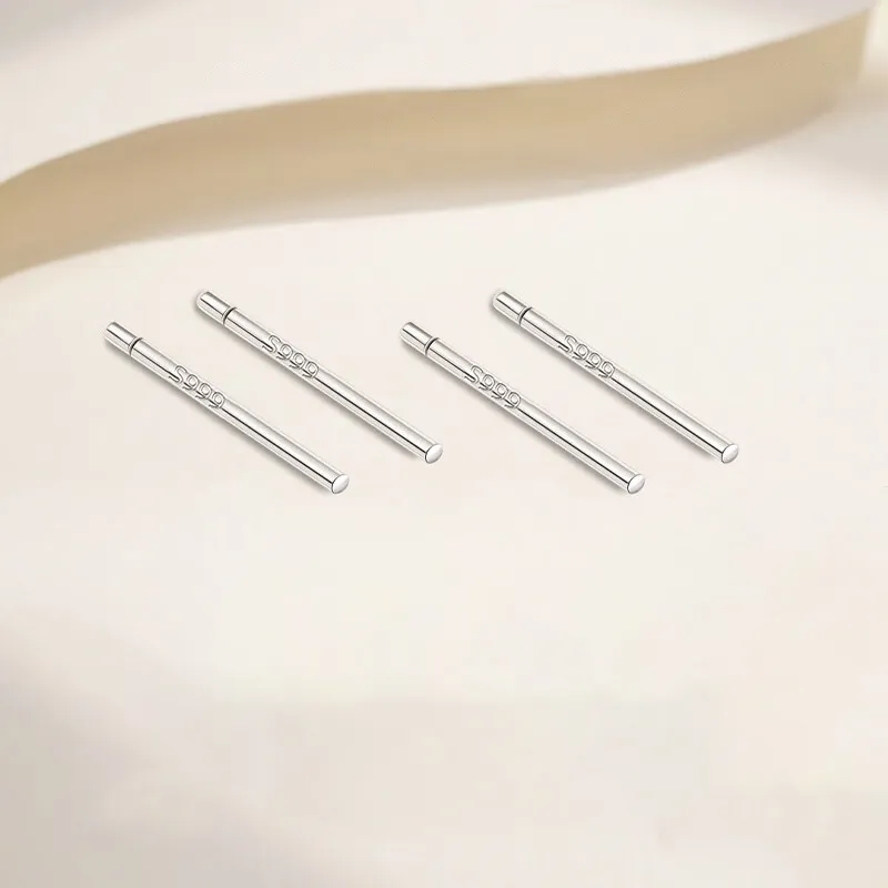 Mrs. Kra S990 Fine Silver Stud Earrings Unisex-1