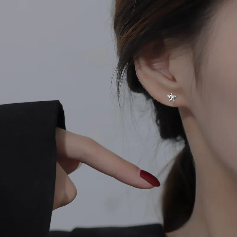 Mrs. Kra S925 Silver Stud Earrings Women's-1
