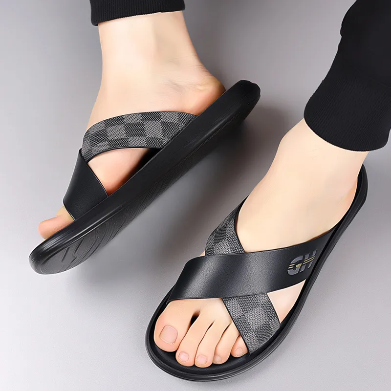 GESENLANG Slip Resistant Odor Resistant Abrasion Resistant Slide Slippers Men's-5