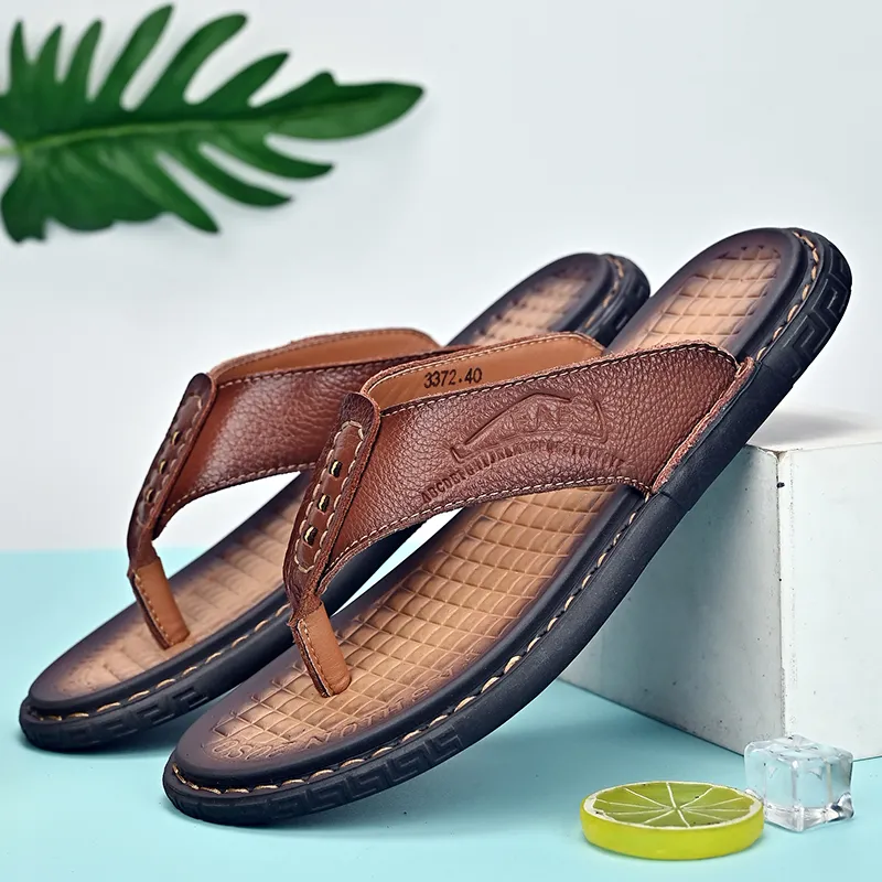 GESENLANG Abrasion Resistant Slip Resistant Flip Flops Men's-8