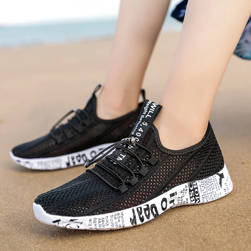 GESENLANG Beach Tennis Shoes Slip Resistant, Breathable, Quick Dry River Trekking Shoes Men's Black-9
