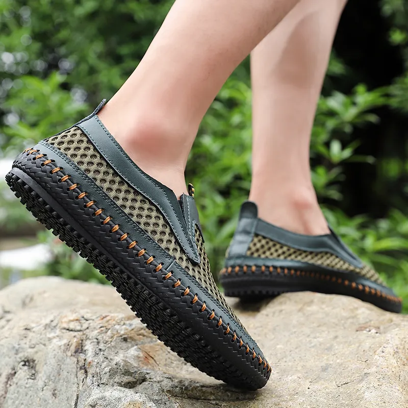 GESENLANG Slip Resistant Cushioning And Breathable Low Top Casual Shoes Men's-1