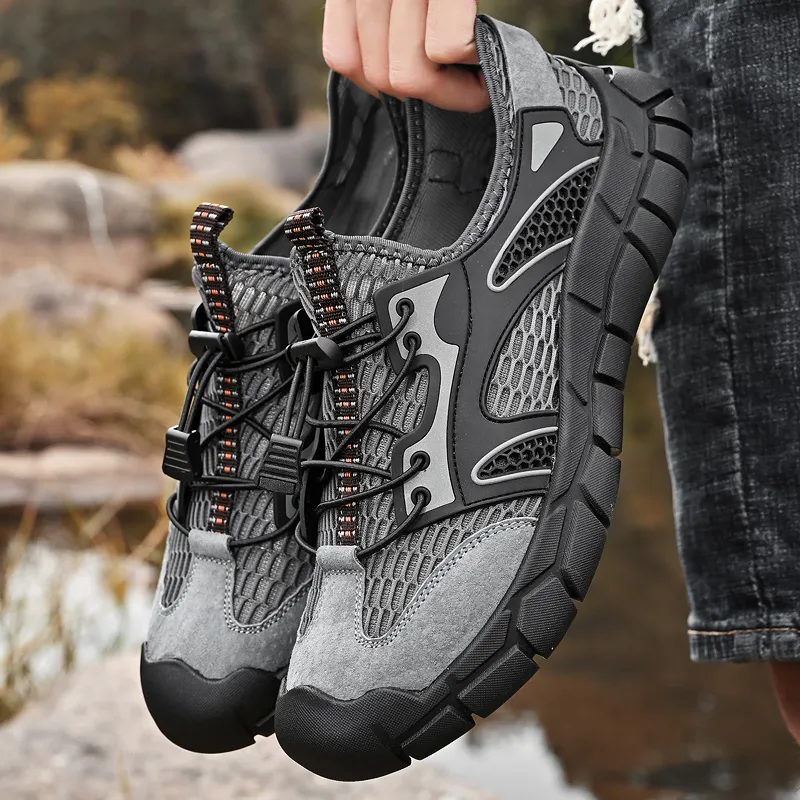 GESENLANG Slip Resistant, Waterproof, And Breathable River Trekking Shoes Men's-7
