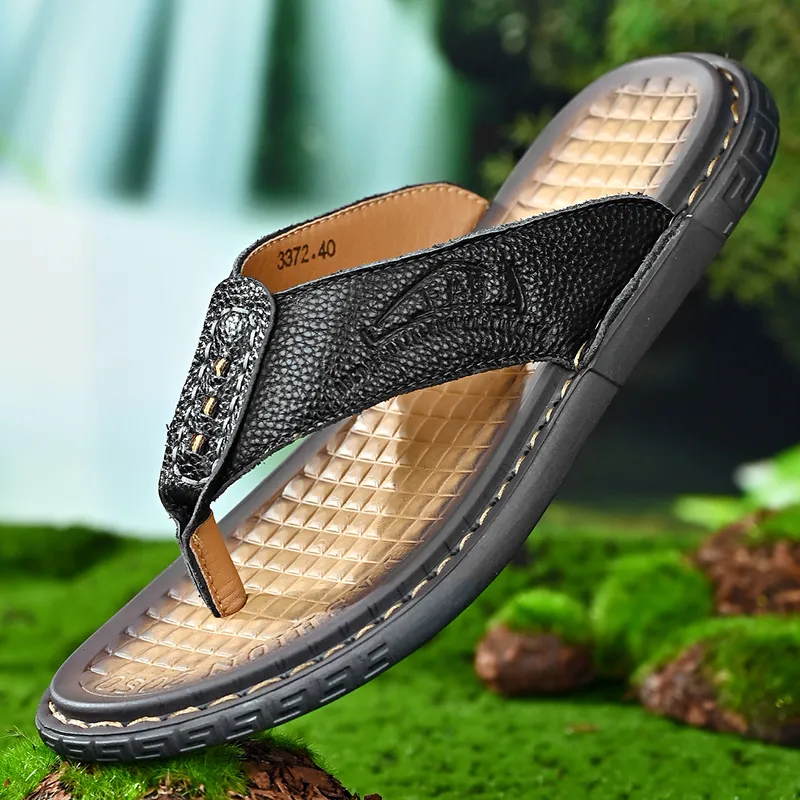 GESENLANG Abrasion Resistant Slip Resistant Flip Flops Men's-11