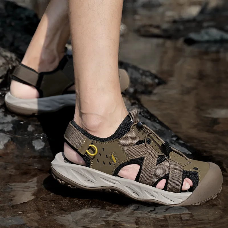 GESENLANG Slip Resistant And Breathable River Trekking Shoes Men's-9