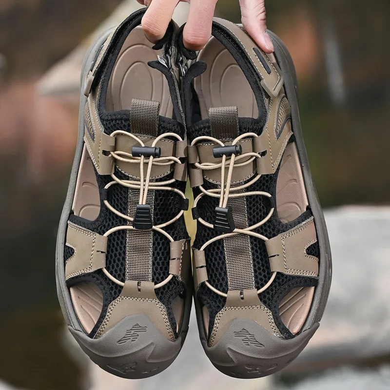 GESENLANG Anti Slip Wear Resistant River Trekking Shoes Men's-3