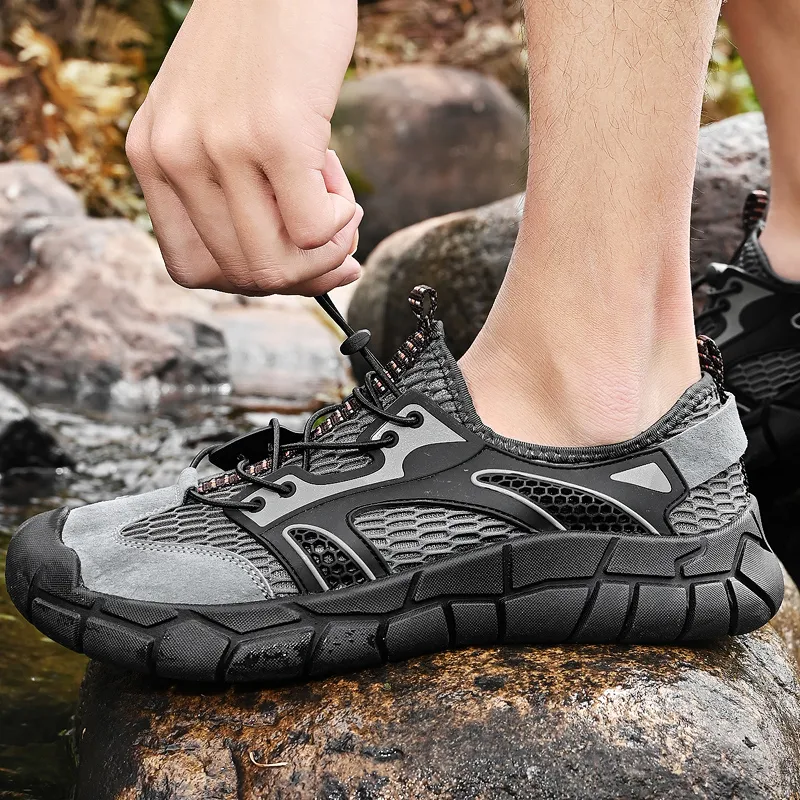 GESENLANG Slip Resistant, Waterproof, And Breathable River Trekking Shoes Men's-9