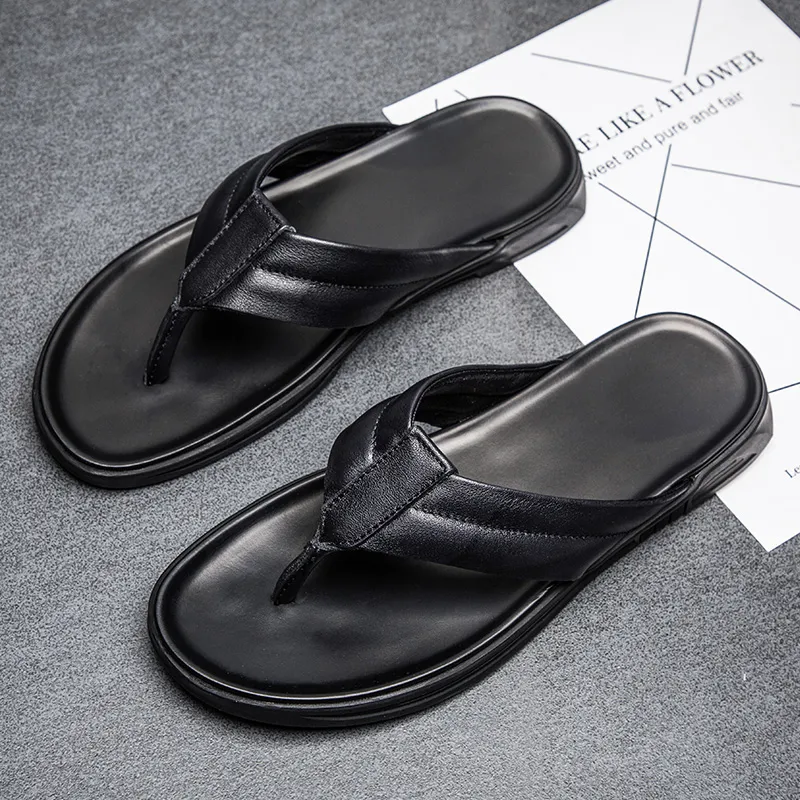 GESENLANG Odor Resistant Abrasion Resistant Slip Resistant Flip Flops Men's-4