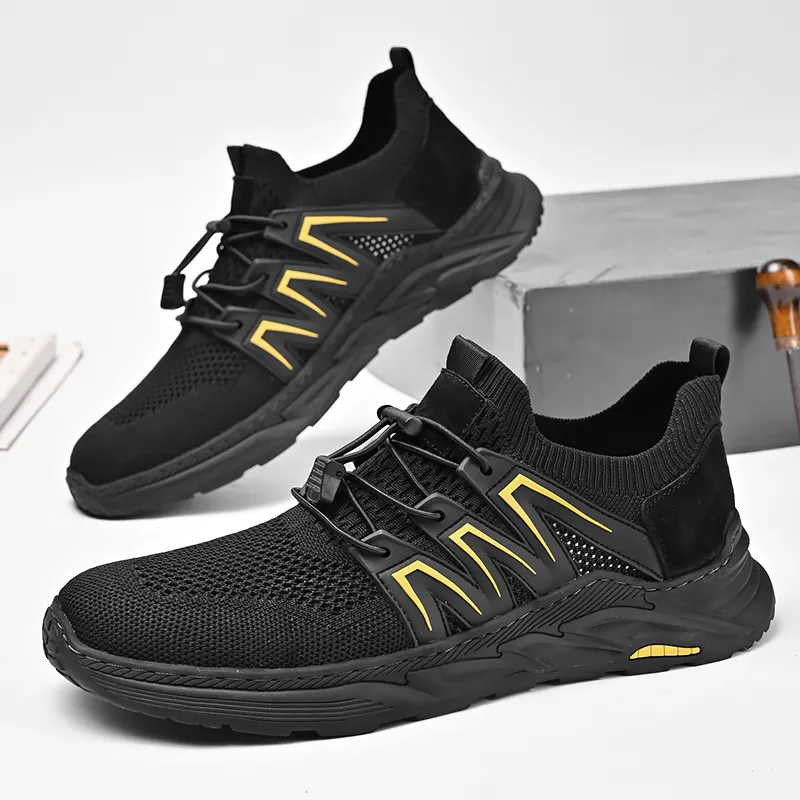 GESENLANG Anti Slip Wear Resistant Low Top Casual Shoes Men's-4