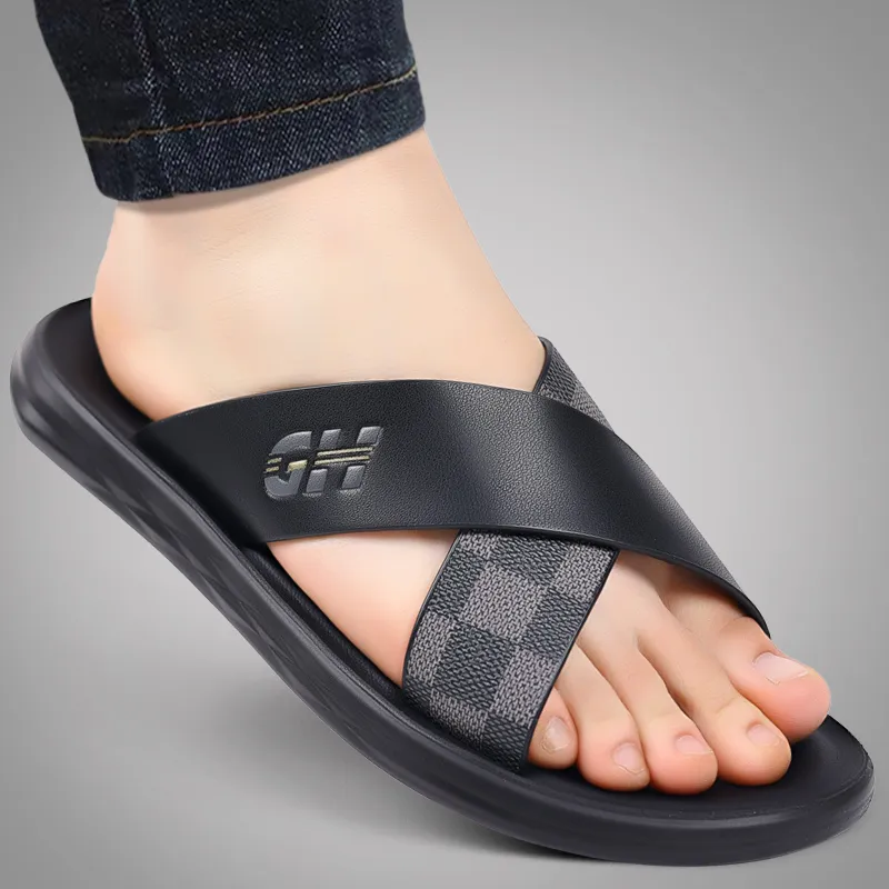 GESENLANG Slip Resistant Odor Resistant Abrasion Resistant Slide Slippers Men's-7