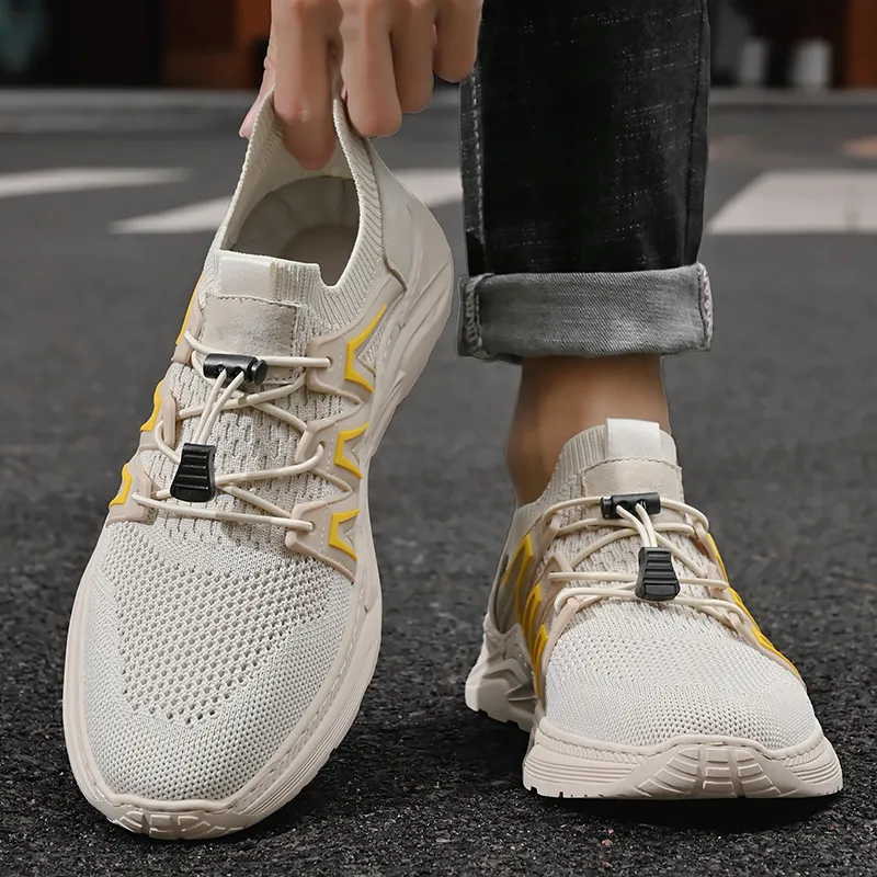 GESENLANG Anti Slip Wear Resistant Low Top Casual Shoes Men's-12