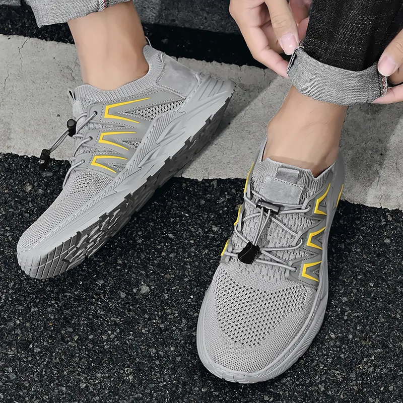 GESENLANG Anti Slip Wear Resistant Low Top Casual Shoes Men's-6