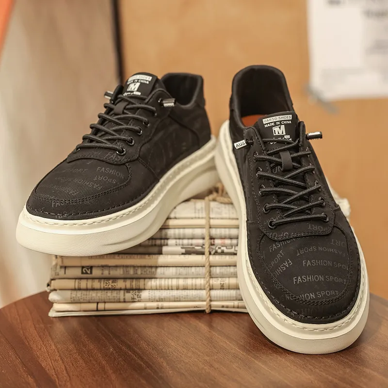 GESENLANG Balanced And Non slip Low Top Skateboard Shoes Men's-4