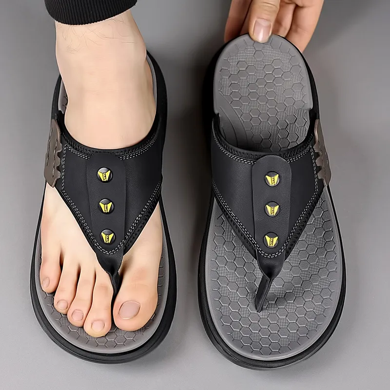 GESENLANG Abrasion Resistant Slip Resistant Flip Flops Men's-11