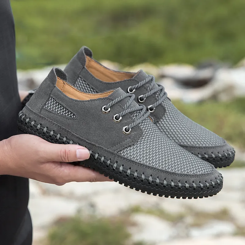 GESENLANG Anti Slip Wear Resistant Low Top Casual Shoes Men's-6