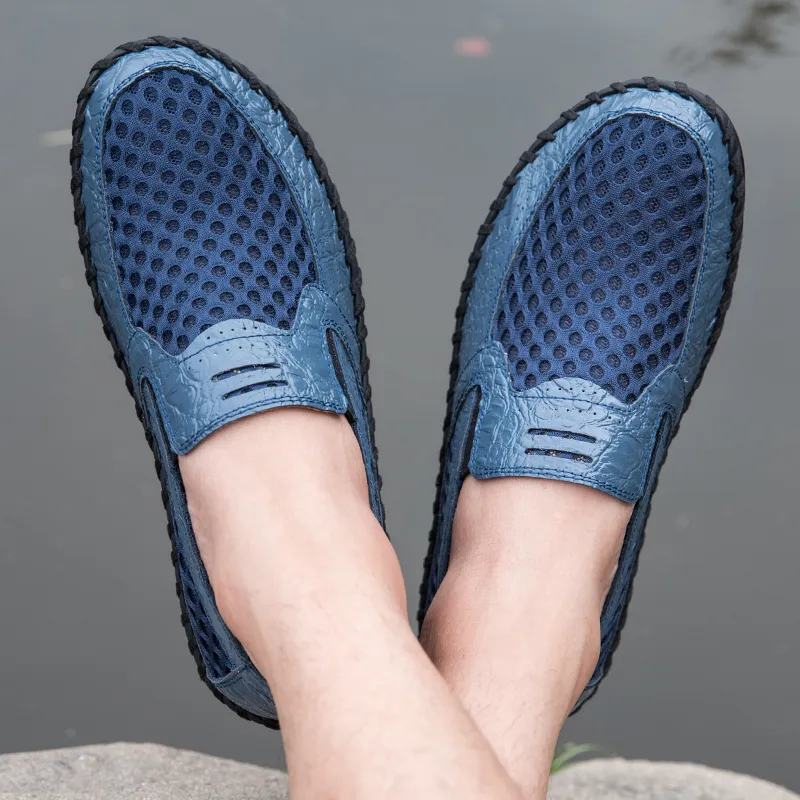 GESENLANG Slip Resistant And Breathable Low Top Casual Shoes Men's-21