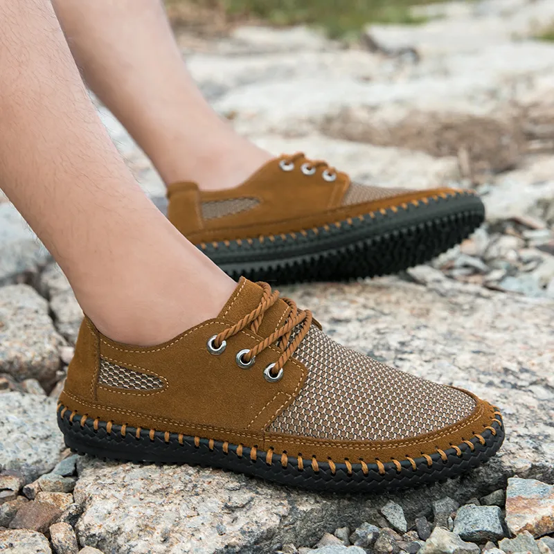 GESENLANG Anti Slip Wear Resistant Low Top Casual Shoes Men's-14