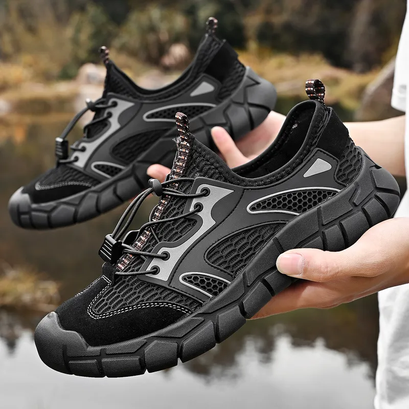 GESENLANG Slip Resistant, Waterproof, And Breathable River Trekking Shoes Men's-1