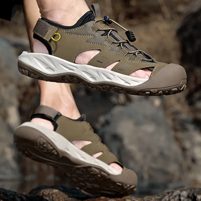 GESENLANG Non slip Lightweight River Trekking Shoes Men's-1