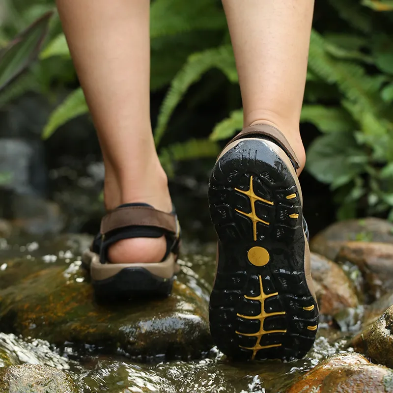 GESENLANG Slip Resistant Breathable Abrasion Resistant River Trekking Shoes Men's-9