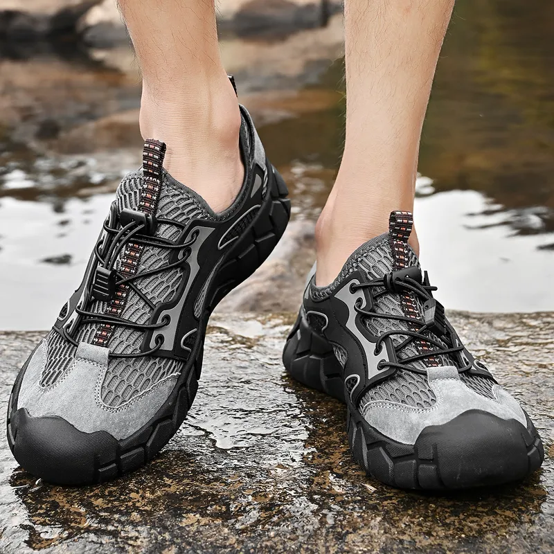 GESENLANG Slip Resistant, Waterproof, And Breathable River Trekking Shoes Men's-8