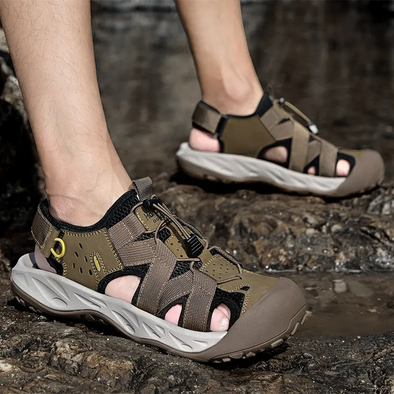 GESENLANG Slip Resistant And Breathable River Trekking Shoes Men's-8