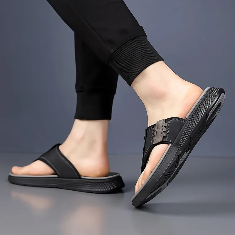 GESENLANG Abrasion Resistant Slip Resistant Flip Flops Men's-10