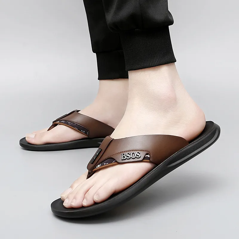 GESENLANG Abrasion Resistant Slip Resistant Flip Flops Men's-8