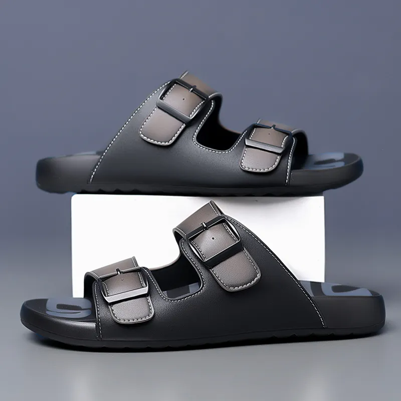 GESENLANG Slip Resistant Abrasion Resistant Cushioning Slide Slippers Men's-6