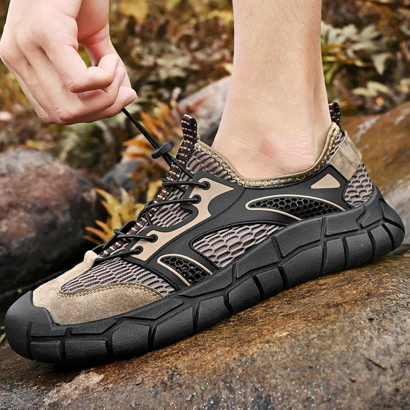 GESENLANG Slip Resistant, Waterproof, And Breathable River Trekking Shoes Men's-14