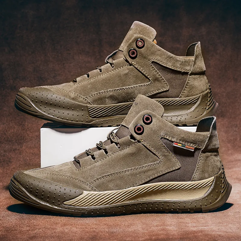 GESENLANG Waterproof Cushioning Abrasion Resistant Outdoor Boots Men's-9