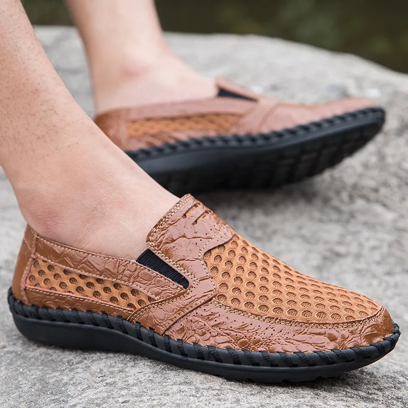GESENLANG Slip Resistant And Breathable Low Top Casual Shoes Men's-18