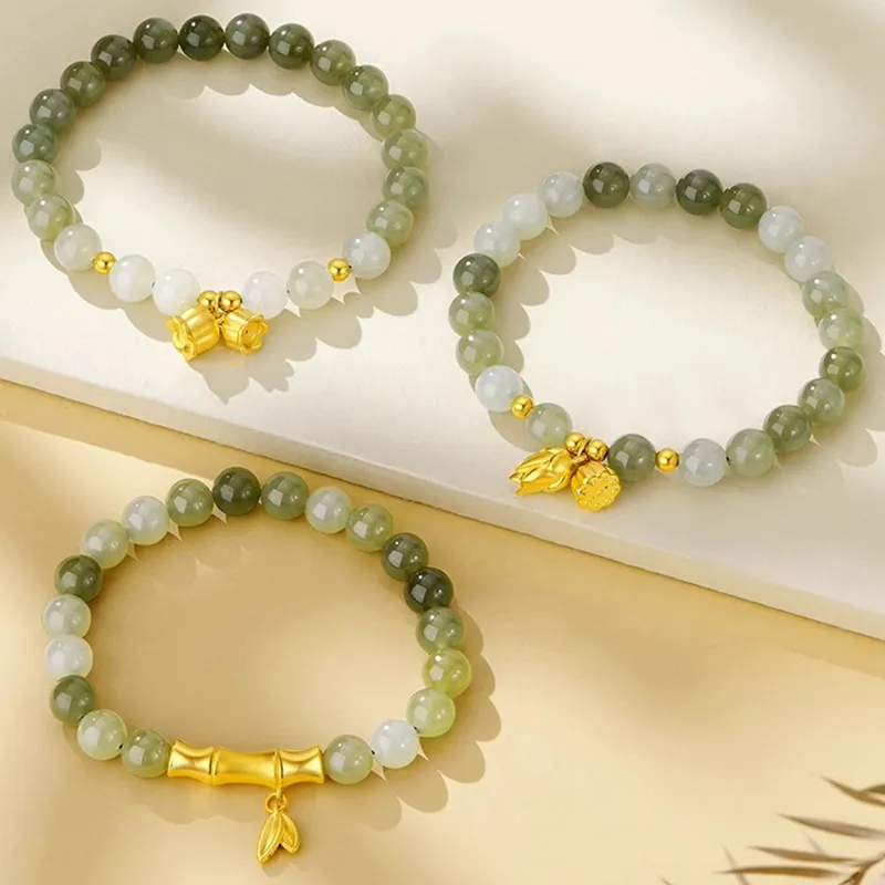 Lao Feng Xiang Gold Bracelet Women's-2