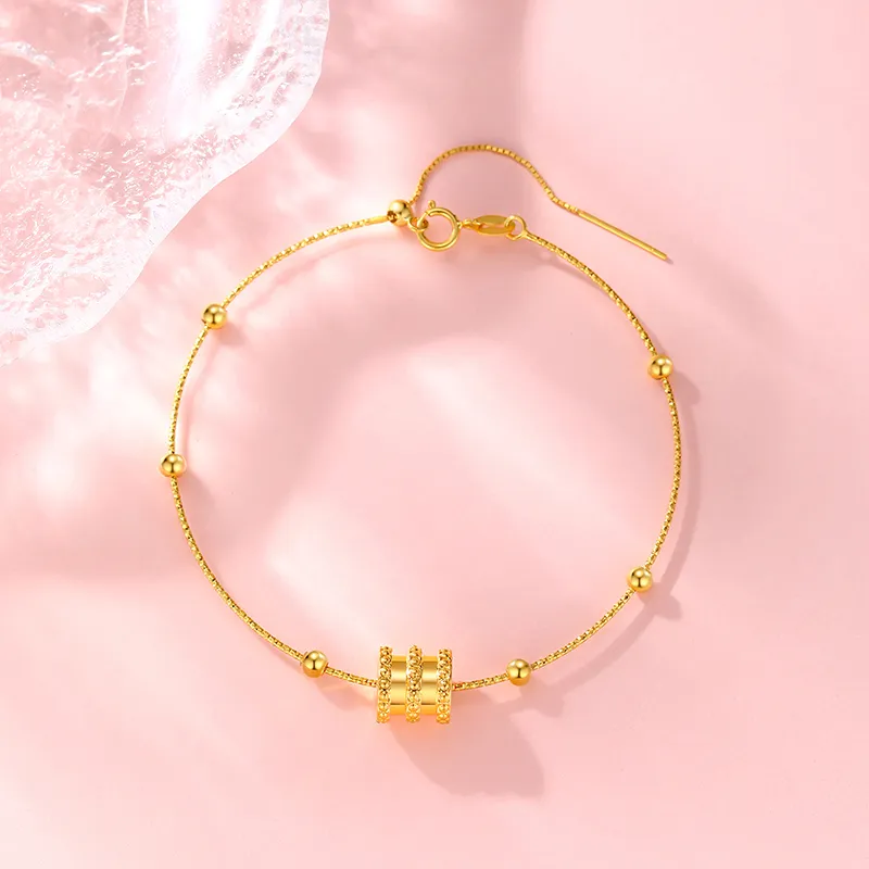 Lao Feng Xiang Gold Bracelet Women's-4