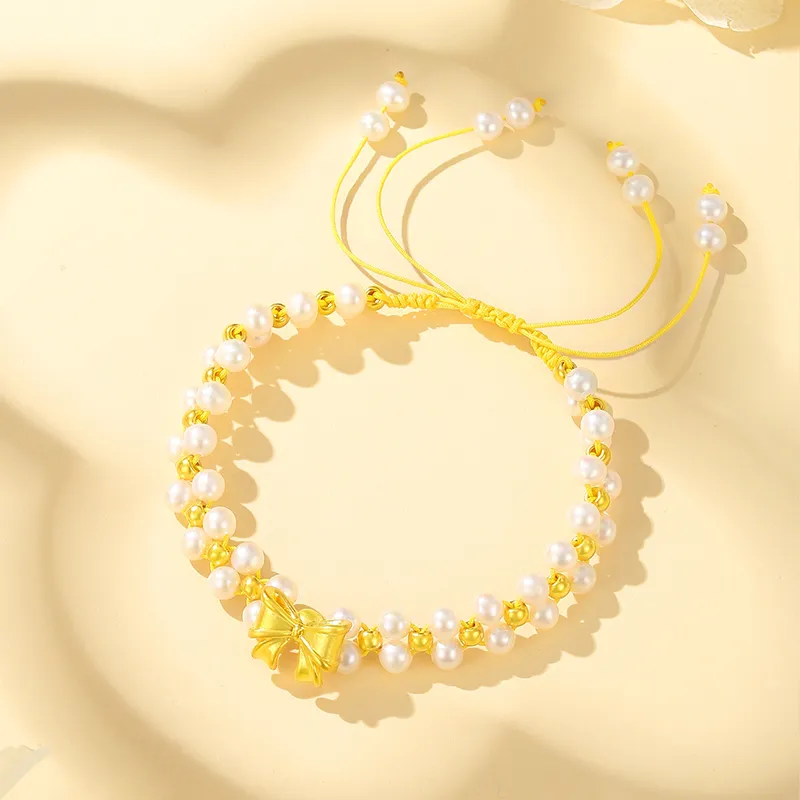 Lao Feng Xiang Gold Bracelet Women's-2
