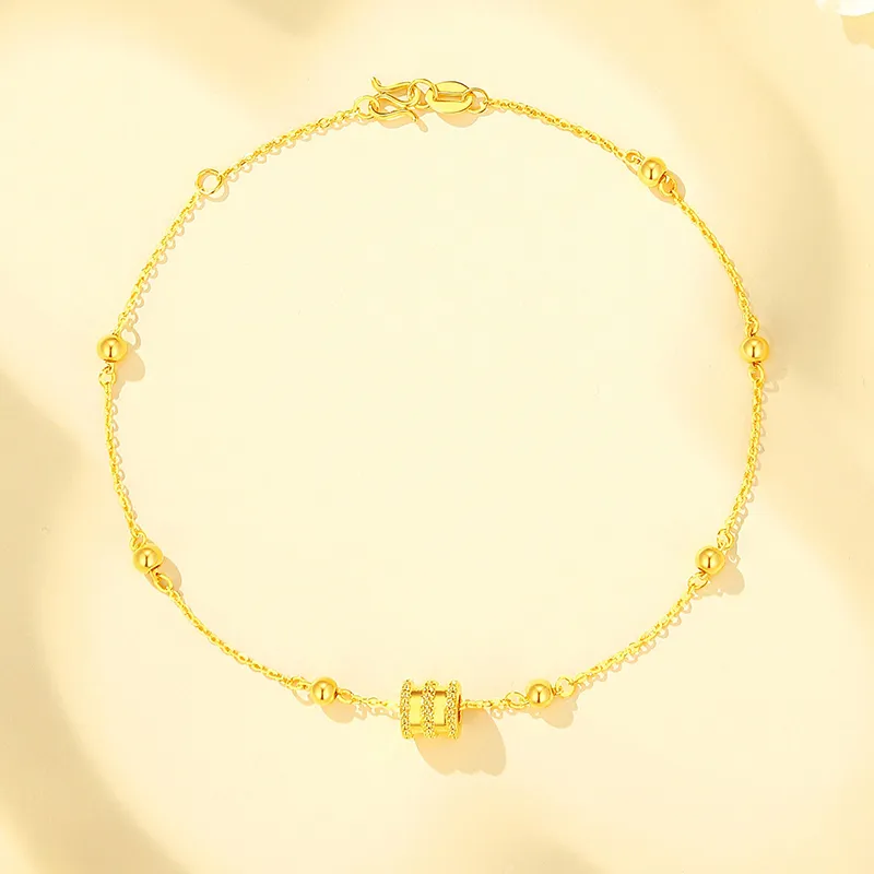 Lao Feng Xiang Gold Bracelet Women's-3